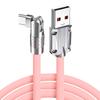 180° Drehbares USB Typ C Kabel Schnellladung 120W 6A Flüssigsilikonkabeldraht für Xiaomi Huawei Samsung USB Bold Datenkabel