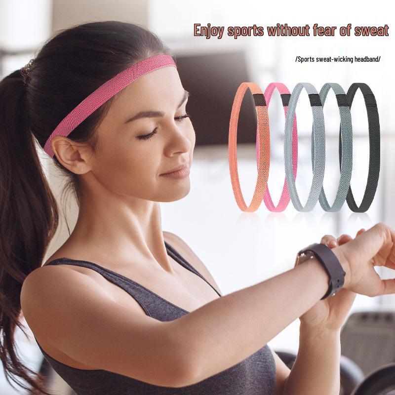 Elastic Silicone Non-Slip Sweatband for Outdoor Sports and Cycling