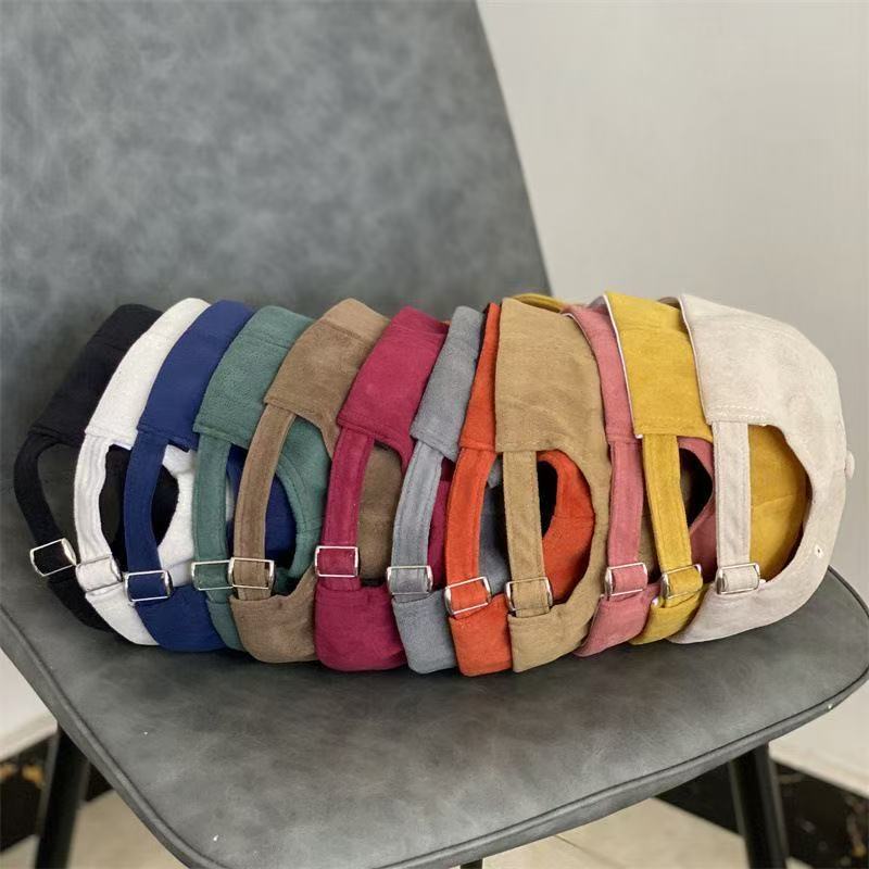 Simple, Basic Baseball Cap, Solid Color, Versatile, Provides Sun Protection and Warmth, Made of Faux Suede Material, Men's Style