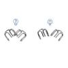 8Pcs/Set Metal Wire IQ Mind Brain Teaser Educational Game Toy for