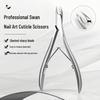 Swan Cuticle Nipper: Pro Nail Tech-Recommended Steel Dead Skin Remover Tool for Salons