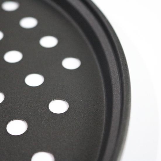 28/32 cm Stahl Antihaft-Pizza-Backform Platte mit Loch Backgeschirr Backwerkzeug Verkauf Waren