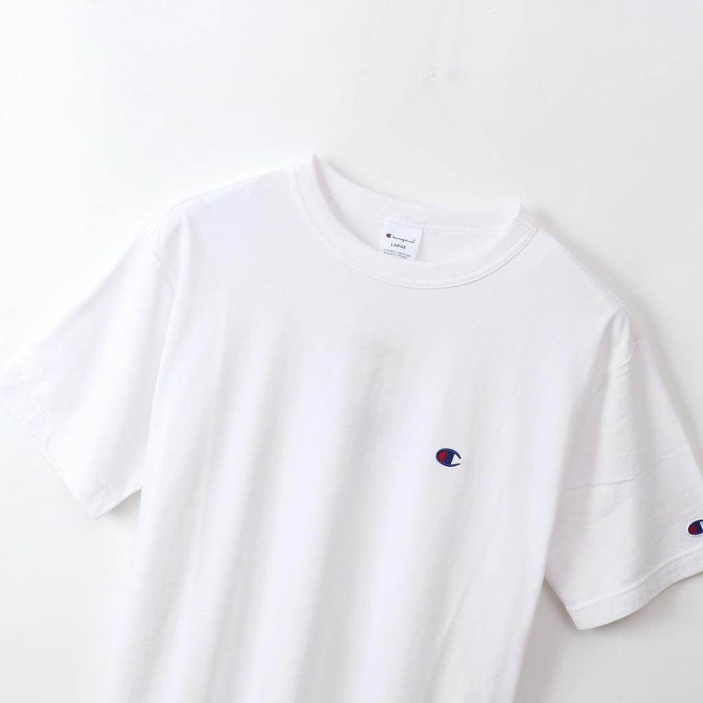 Champion short classic Cotton logo short sleeve 5L T-shirt, sleeve, 100% cotton, USA, one-point embroidery, T-shirt, basic, C3-P300Z/C3-X352L, men's,