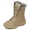 Men Winter Snow Boots High Top Waterproof Warm Fleece Lined Tactical Boots Non Slip Outdoor Hiking Boots Size 39-46