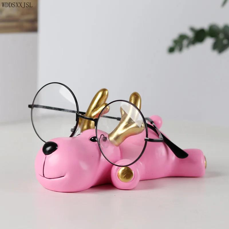 Creative Cute Deer Glasses Stand Decoration Glasses Store Display Stand Office Desktop Glasses Storage Rack Decoration