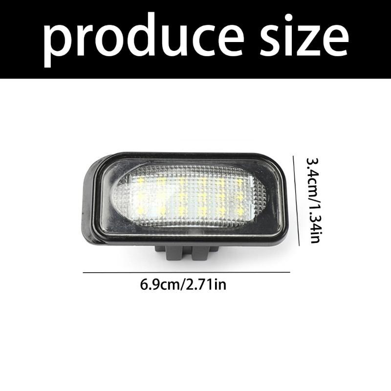 Direct Replacement LED Number Plate Light Assembly Offering Low Power Consumption Long for Automotives C-class