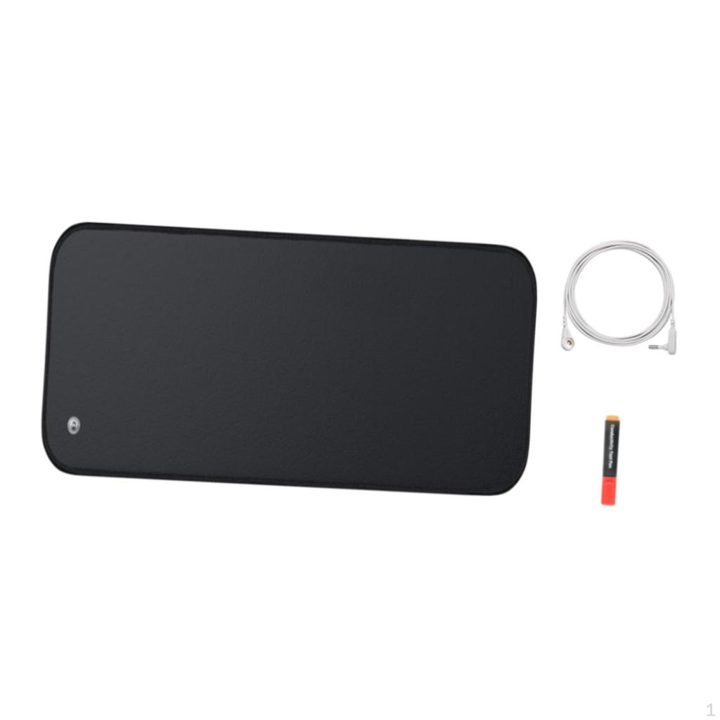 Tapis de mise à la terre pour lit, coussin conducteur pour le sommeil, avec stylo test et design antidérapant