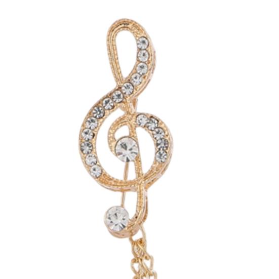 Broche para Mujer Clave de Sol Corchea Broche