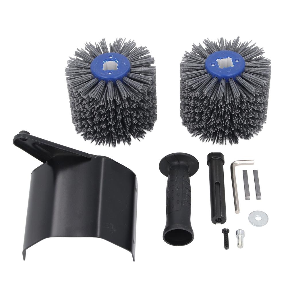 Burnishing Polishing Machine Attachment M10 80 Grit Wire Drawing Wheel Angle Grinder Attachment for