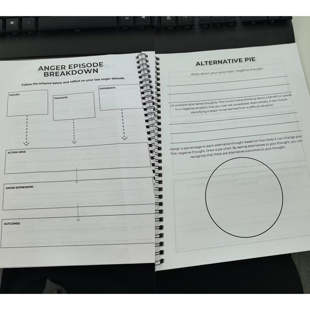 Anger Management Guidebook Journal With Interactive Assessment Notebook Easy To Use