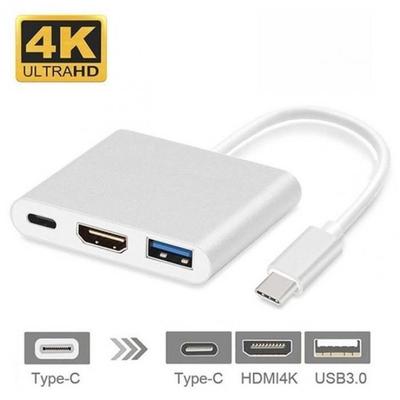Tech Version - Basix EUb C Hub Hdmi Adapter Type A 4 K 3.0 Port With EUb-C Power For Macbook And Other Devices #55 #71