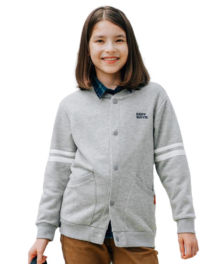 Cliff Mayer Chelsea Fleece Sleeve Size Gray Jacket/Cardigan, Lining, Lined, Outerwear, Kids'/Junior's Clothing, Unisex, 140,