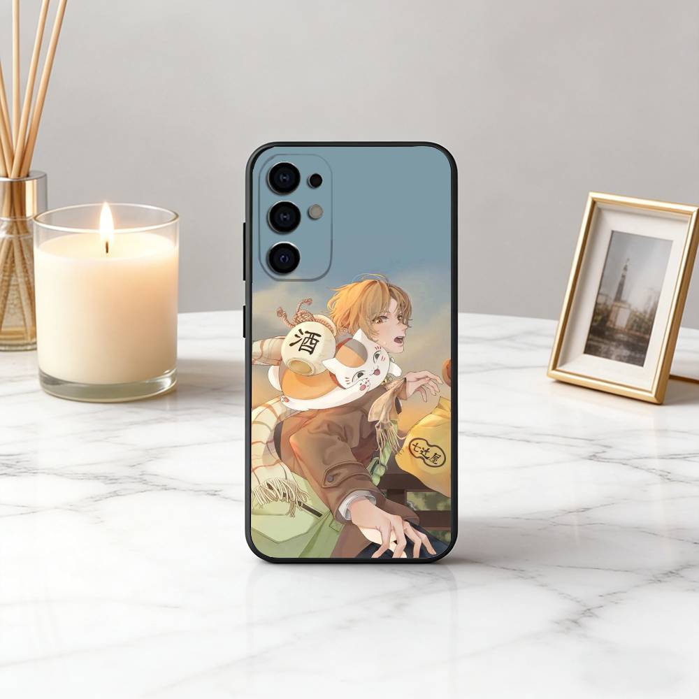 Takashi N-Natsumes Book of F-Friends Phone Case For Samsung S25,S24,S21,S22,S23,S30,Ultra,S20,Plus,Fe,Lite,Note,10,Black Cover