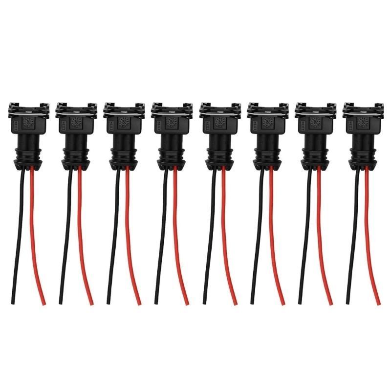 28GC Professional 8PCS EV1 Connector Plugs Injectors Wiring Clips Automotive Electrical System Use Suitable for
