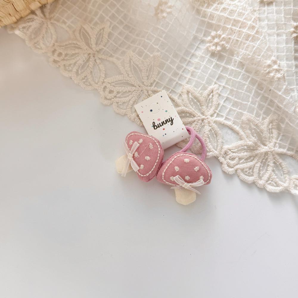 2pcs/set Cartoon Cute Hair Rope Ties Elastic Hair Bands Bowknot Girls Ponytail Holder Rubber Band Kids Hair Accessories Headwear