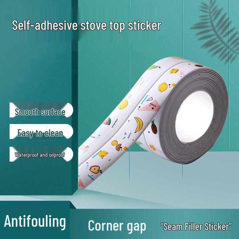 Waterproof Anti-Mold Stickers: Bathroom, Kitchen, Sink, Stovetop, and Toilet Self-Adhesive Grout and Oil-Proof Tape.