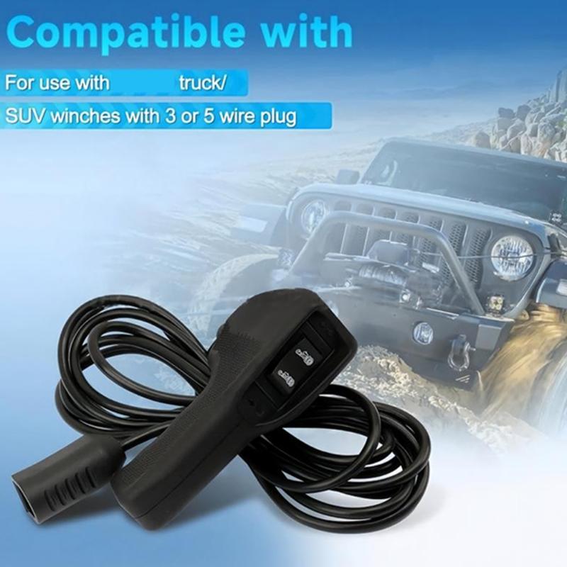 Cable Connected Winch Remote, Handheld 83658 Cable Remote for WARN 9.5Ti 9.5Cti 16.5Ti Winches In Towing and Line Handling Service Tasks