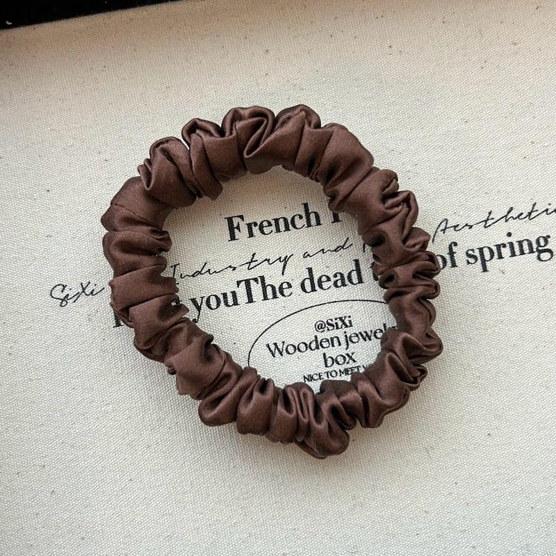 100% Čisté Morušové Hedvábí Gumičky do Vlasů Pro Ženy Elastické Hedvábné Gumičky do Vlasů Dívky Copánky Gumičky do Černých Vlasů Doplňky