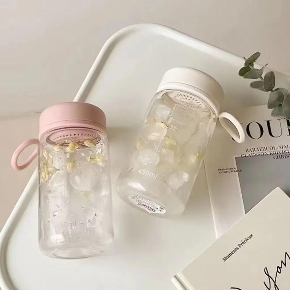 450ml Milk Water Bottles Transparent Drinking Water Bottle Transparent Plastic Cup Bubble Tea
