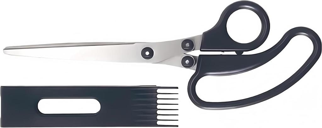 Sunstar Stationery shredder scissors 200mm S3711455 Black 7-blade