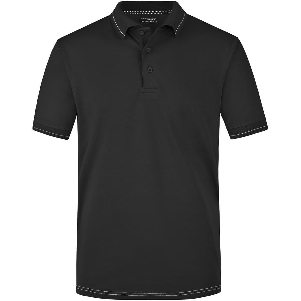 James and Nicholson Mens Elasticated Polo Shirt
