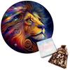 Lion Wooden Puzzle For Adults Animal Wooden Puzzles 3d Wooden Toys For Kids Jigsaw Concentration Education Toy Gifts