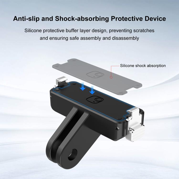 For Insta360 GO  UItra PULUZ Plastic Magnetic Quick Release Base Mount (Black)