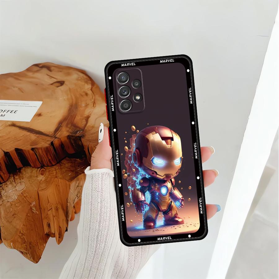 Custodia per Telefono per Samsung Galaxy A32 A73 A31 A22 A36 A21 A72 A23 A25 A26 A56 A52 A71 Cover Morbida Carina Marvel Deadpool Iron Man