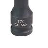 Professional T70 Hexagonal Key Socket with Ergonomic Handle Suitable for Automotive Secure Bolt Removal and Tight Space