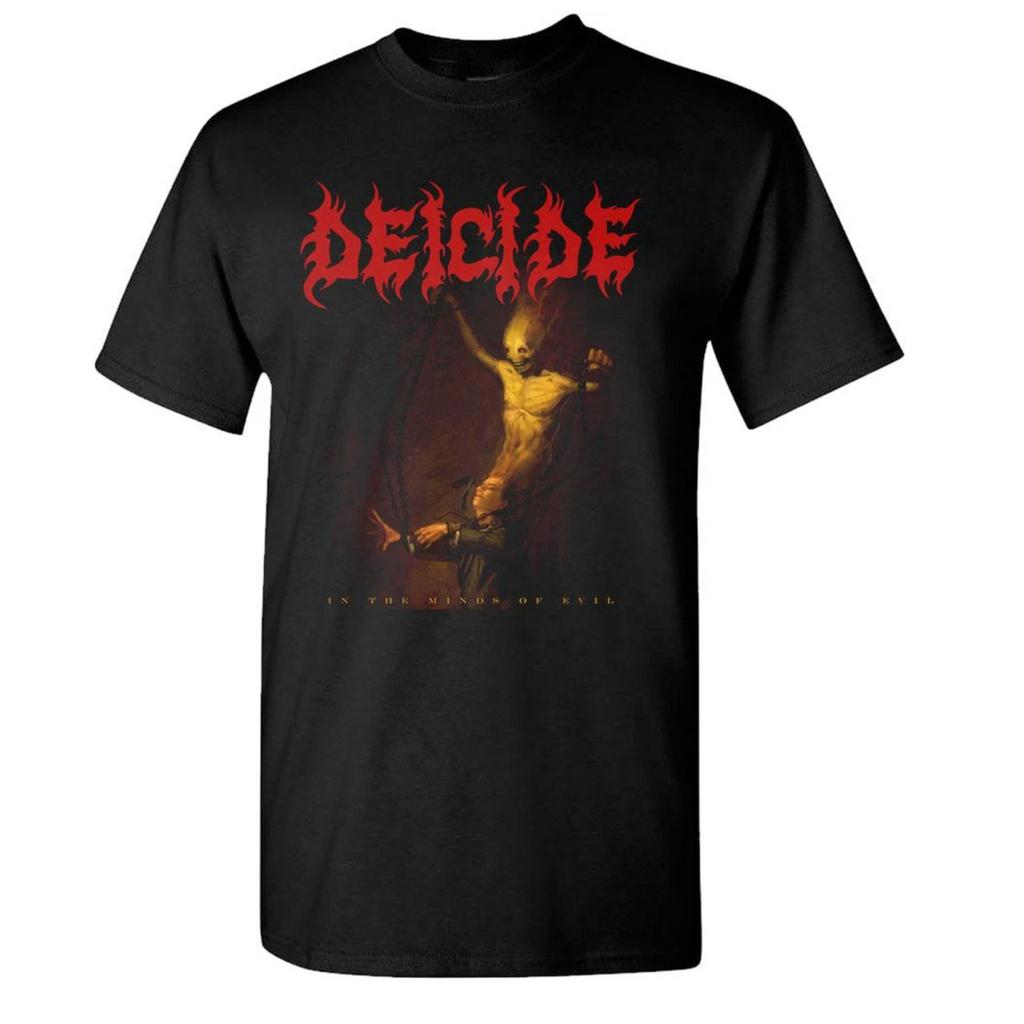 Deicide Band Graphic Cotton T-shirt Unisex Summer Short Sleeve Fashion Brand Tee Luxury Casual Vintage Retro Top
