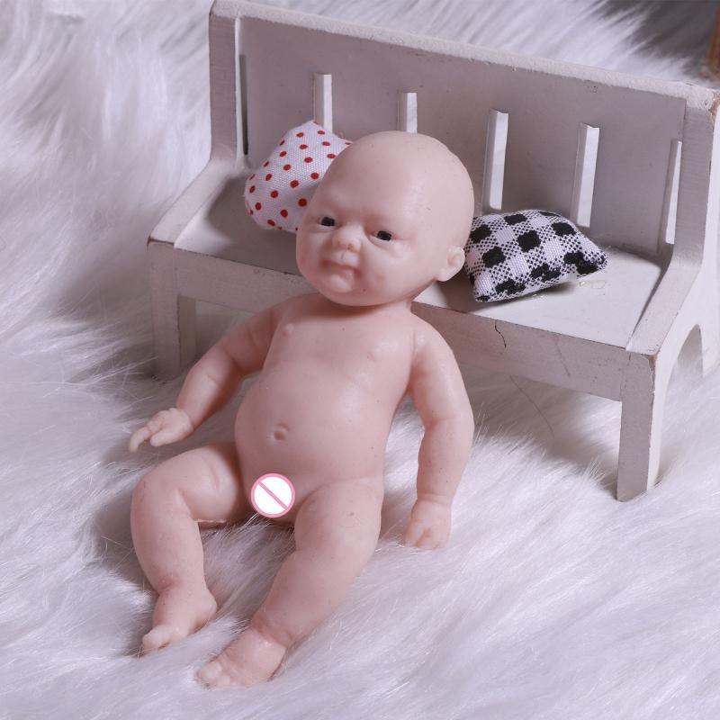 4.33in Unpainted/Uncompleted for Doll Toy Reborn Detailed Paint Baby Room Decoration Eco-friendly Real Life Baby for Dol