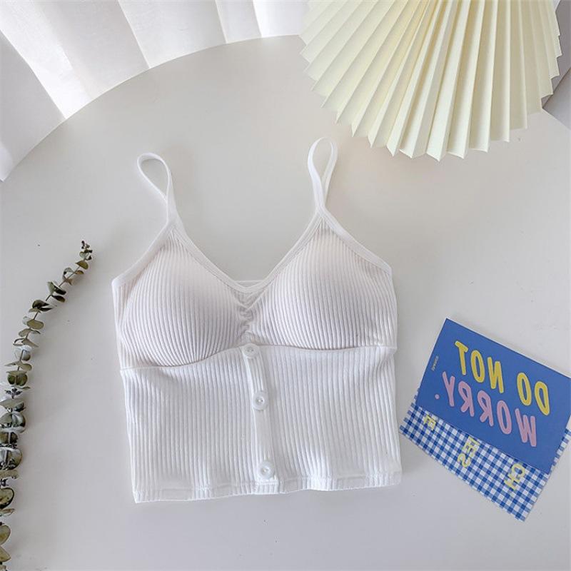 

Новая майка в рубчик с лямкой на шее, укороченные топы, женские летние майки на пуговицах с открытой спиной, модный вязаный женский укороченный жилет без рукавов One Size серый