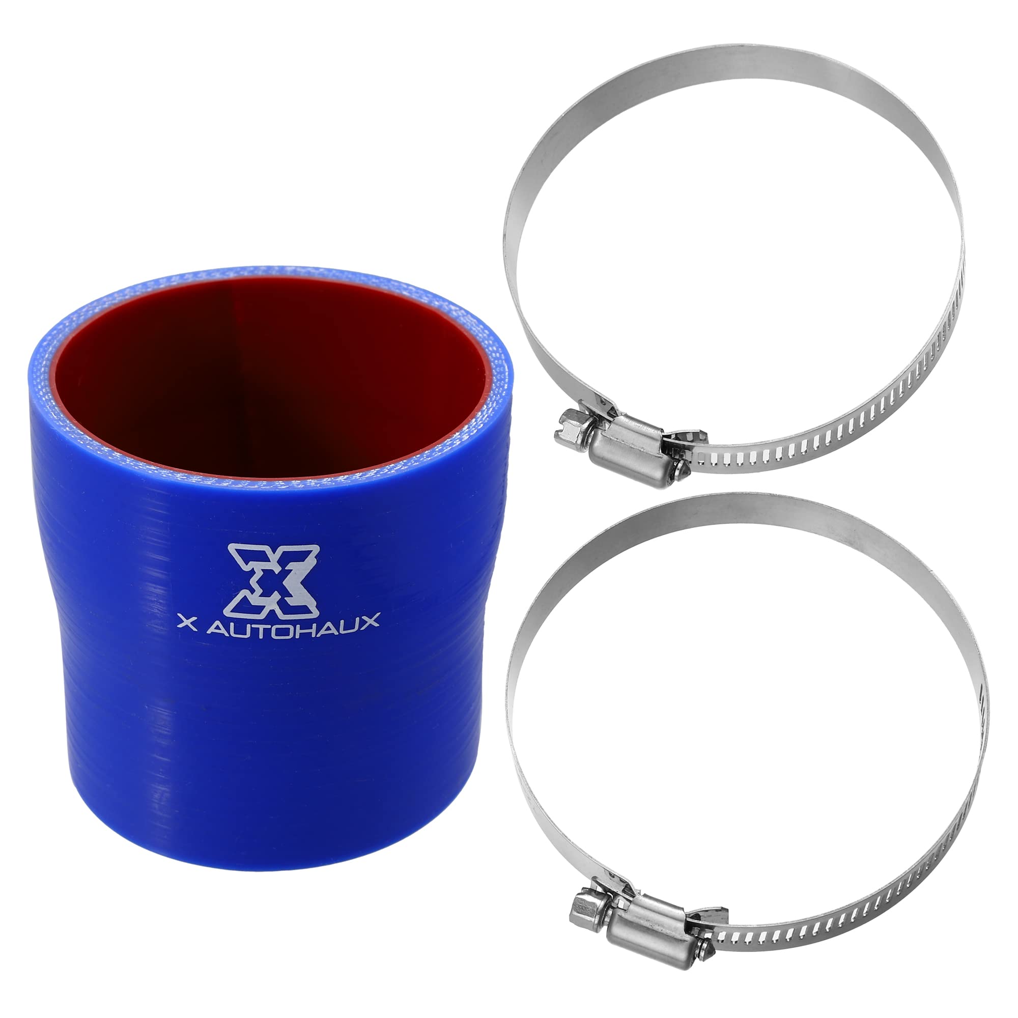

Silicone Hose Straight Silicone Pipe Radiator Hose Inner Diameter 70-76mm Length 76mm with Hose Band Straight Intercooler Tube for Car Blue Red 1pc