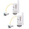 Split Toilet Drain Valve Toilet Cistern Flush Valve Overflow Lever Operated 1/2 Piece Bathroom WC Water Tank Fittings