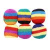 6Pcs Knitted Footbag Sack, Handmade Crochet Juggling Balls for Beginners, Soft Yarn Sandbags for Outdoor Play, Colorful Gift for Teens Adults