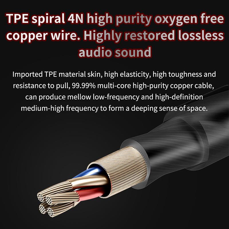 AK6 In Ear Earphone 6 Dynamic Driver Unit Headphone With Mic Stereo Sports HiFi Subwoofer Headset Monitor Earbuds Noise Cancel