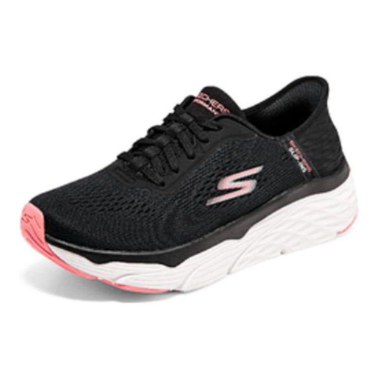 Skechers Max Cushioning Elite Flash Series Comfortable Low-Top Casual Running Shoes Women sneaker Black Pink 128572-BKCL