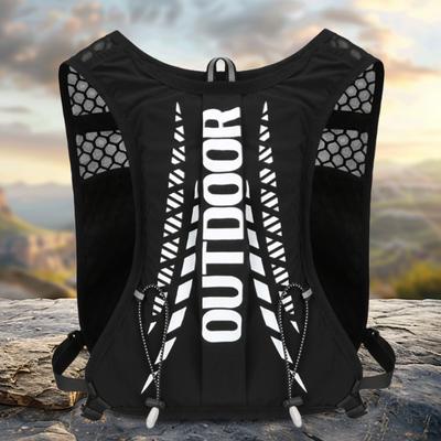 1 Stück ultraleichte Trinkweste, verstellbar, reflektierend, atmungsaktiv, mit Taschen, Unisex, für Trailrunning, Marathon, Wandern und Radfahren