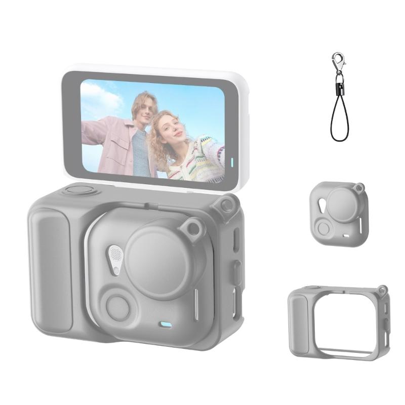 Slip Resistant Silicone Protective Shell Sleeve For Small Action Device against Scratch Lightweight Cover With Lens Cap