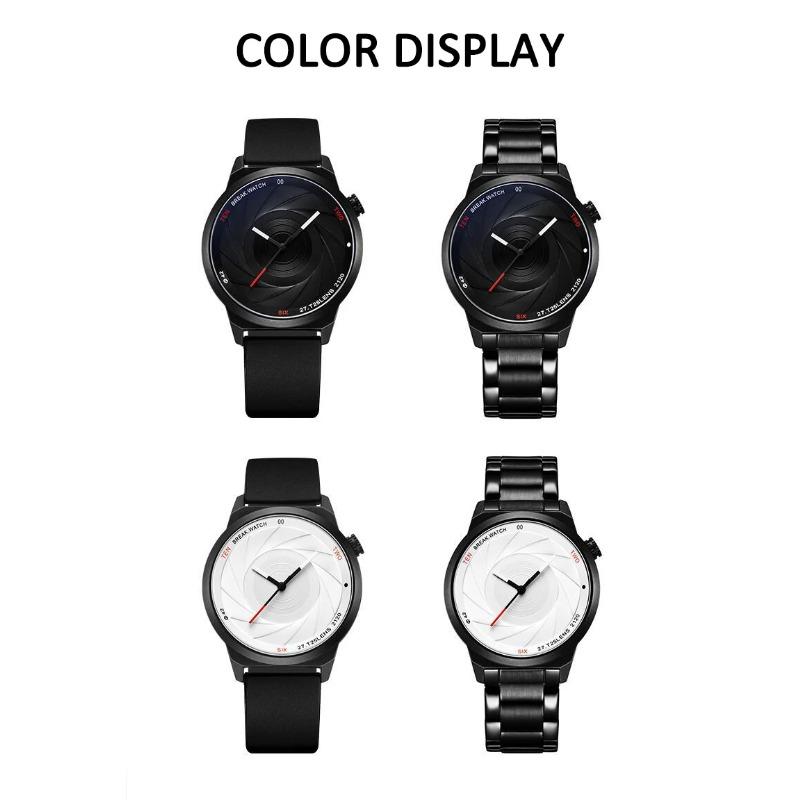 UTHAI CQ175 Spiral Pattern Men's Watch Personality Trend Sports Quartz Watch Leather Strap Life Waterproof