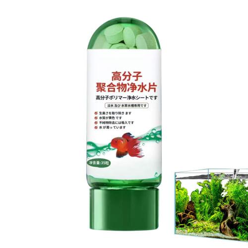 Powerful Polymer Water Purification Tablets for Aquariums. Instantly Removes Turbidity. Safe for Fish, Plants, and Invertebrates. Promotes Healthy Fis