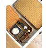 Japanese Style Bamboo Woven Storage Box with Lid - Haili Rattan Souvenir Basket