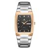 WWOOR Luxury Business Men Watches Gold Quartz Stainless Steel Sport Clock Waterproof Week and Date Wrist Watches