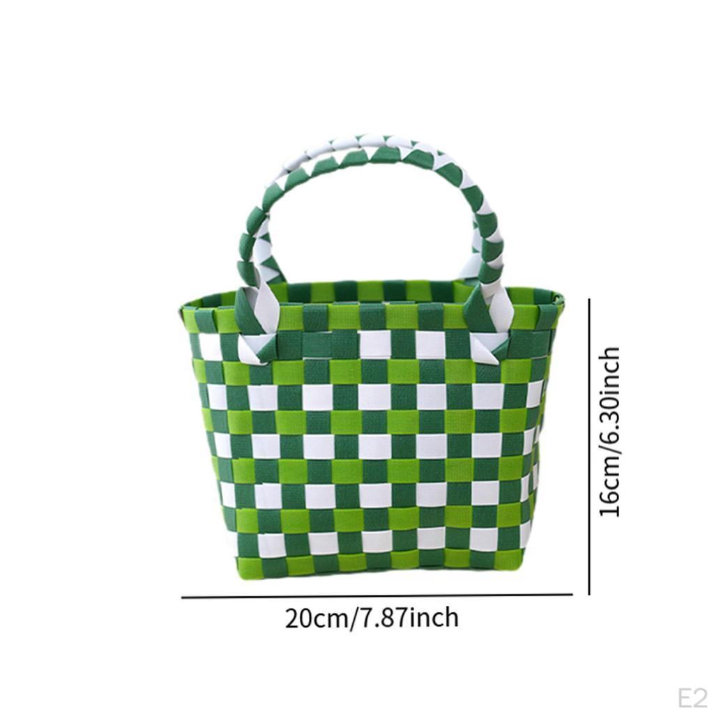Breathable Woven Summer Handbag, Ideal for Beach, Picnics, Shopping, Vacation Or Travel