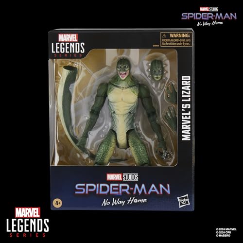 Hasbro Marvel Legends Series Lizard, Spider-Man: No Way Home Deluxe Collectible 7.5-inch Action Figure G0593, Authentic