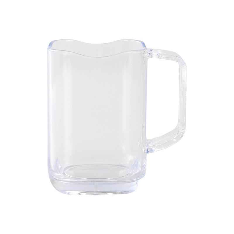 Nordisches minimalistisches Luxus transparentes multifunktionales Mundspül- und Zahnbürstenbecher-Set