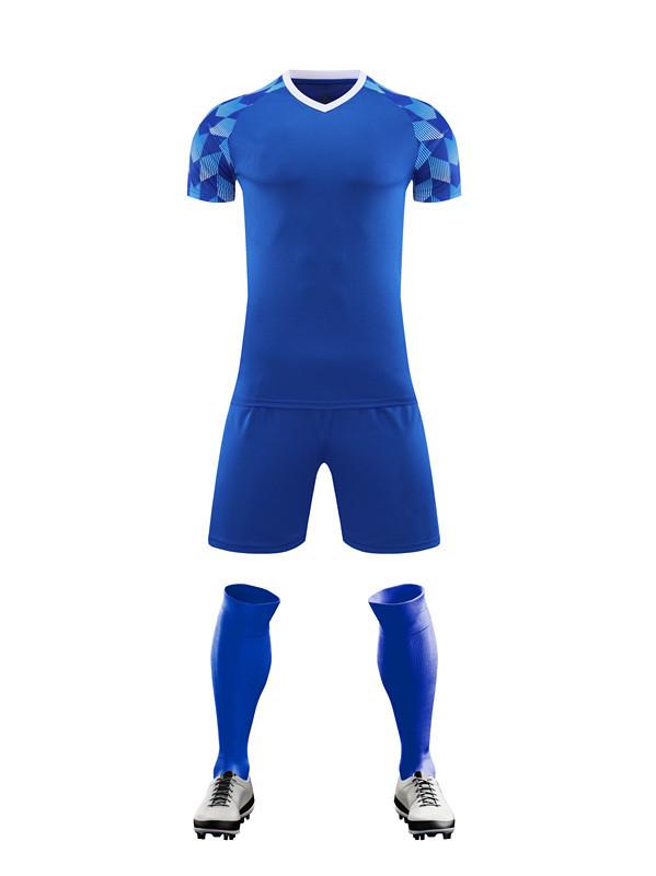 Short Sleeve Football Suit Men's and Women's Adults Children's Breathable Quick-Drying Training Sports Suit Football Suit