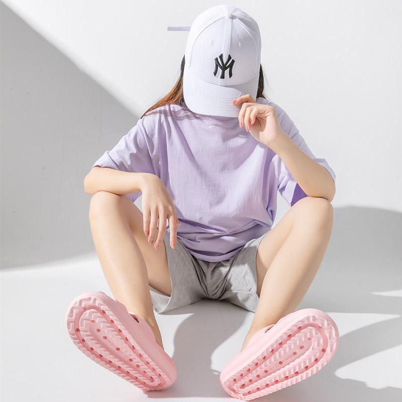 Fashion Shevalues New Women's Slippers With Adjustable Double Buckle Leisure Concise Women's Sandals EVA Platform Outdoor Beach Slippers