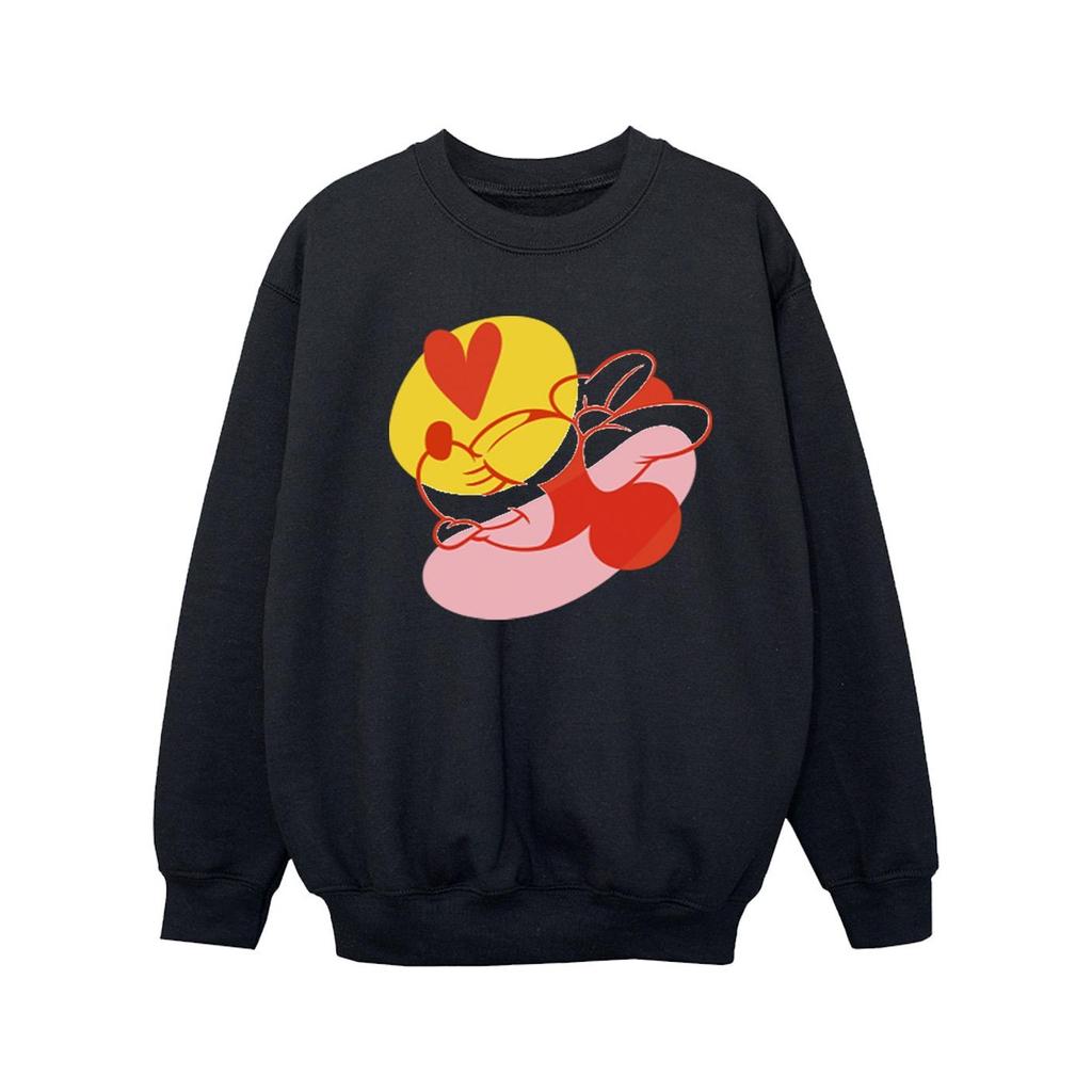 Disney Mädchen Minnie Maus Zungenherz Sweatshirt