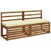 1 Piece VUGHT Bench Cushion 100percent  Polyester Cream